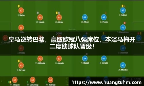 皇马逆转巴黎，豪取欧冠八强席位，本泽马梅开二度助球队晋级！