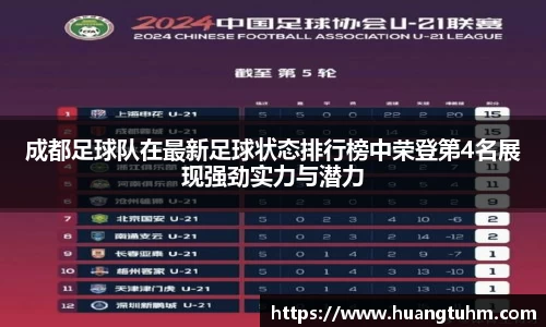 成都足球队在最新足球状态排行榜中荣登第4名展现强劲实力与潜力
