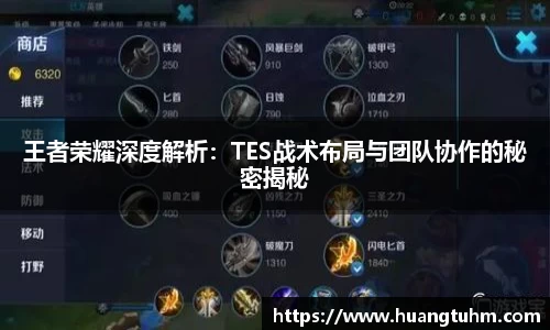 王者荣耀深度解析：TES战术布局与团队协作的秘密揭秘