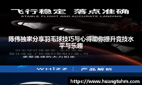 陈伟独家分享羽毛球技巧与心得助你提升竞技水平与乐趣
